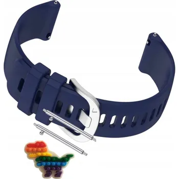 Opasek Pásek Řemínek pro Pacific Rose Gold PC00153, silikonová spona, stříbrná, tmavě modrá