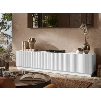 Televizní stolek TV stolek/skříňka Ceroza 200 4D, Barva: bílá MIRJAN 5903211454448