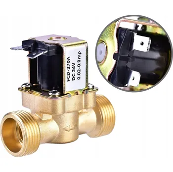 Ventil MOSAZNÝ ELEKTROMAGNETICKÝ VENTIL VODNÍ NC 3/4" DC24V