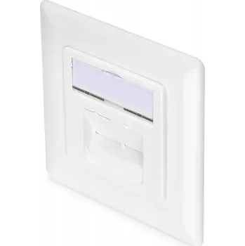 Elektrická zásuvka Internetová zásuvka nástěnná Goobay bílá