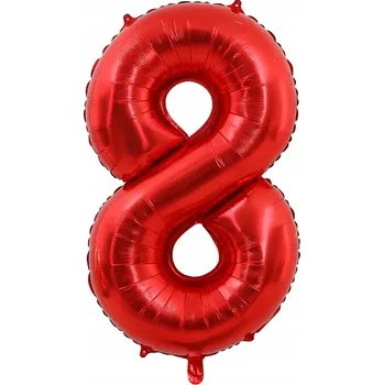Balónek Fóliový balónek ČÍSLICE 8 Červený 100 cm