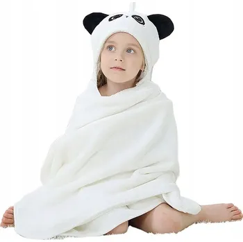 Deka s kapucí Michley 120 x 70 cm bílá