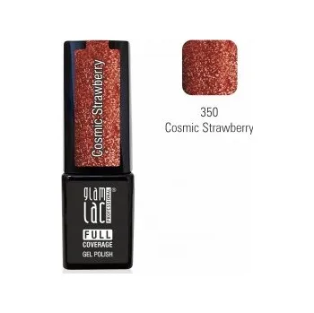 Umělé nehty GlamLac Gel lak červený - 350 Cosmic Strawberry 6 ml