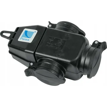 Elektrická zásuvka Rozbočka trojzásuvkový PAWBOL 3x250V, 16A, IP 44, D.3156