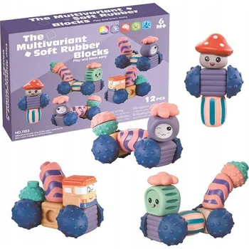 ostatní stavebnice Robůtci z Měsíce stavebnice senzorické 12 dílků