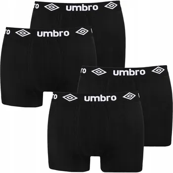 Umbro pánské boxerky 4 kusy BM560 černé bavlněné velikost XL
