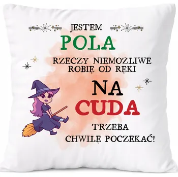 Polštář Polštář pro Amelii jako Dárek s potiskem , bílý PoliDraw