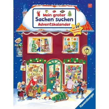 První čtění Mein großer Sachen suchen Adventskalender, dekorativer Aufstellkalender ab 2 Jahren – Barbara Jelenkovich,Anne Suess,Anne Ebert,Ursula Weller,Stefan Seidel (DE)