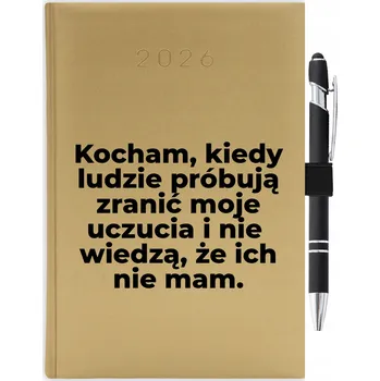 Kalendář Knižní kalendář 2026 A5 zlatý