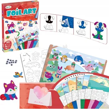 kreativní sada DIY SADA PRO TVORBU FOIL ART, KREATIVNÍ SADA PRO DĚTI, DÁREK