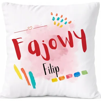 Polštář Polštář pro Franka jako Dárek s potiskem bílý PoliDraw