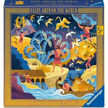 Puzzle Puzzle Ravensburger 1 dílek Puzzle pro děti: Dvanáct prací Herkulových 64 dílků