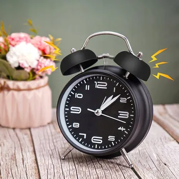 Budík BUDÍK HODINY TICHÝ HLASNÝ ALARM DO LOŽNICE