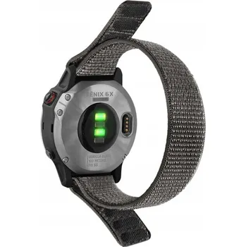 Řemínek na hodinky Řemínek 22mm Garmin Venu Fenix 5 6 7 Nylonový Šedý