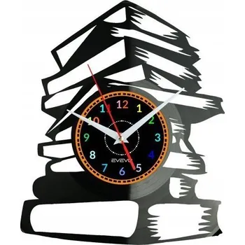 Hodiny Nástěnné hodiny s motivem čtení knihy, vinylová deska, moderní dekorace na zeď