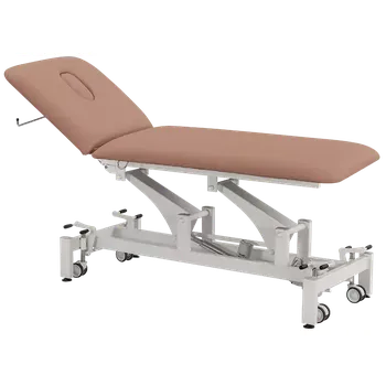 Lehátko do ordinace MEDIPLUS 2, lehátko vyšetřovací zdravotní, elektricky stavitelné, 2- segmentové, barva Medi SK růžová