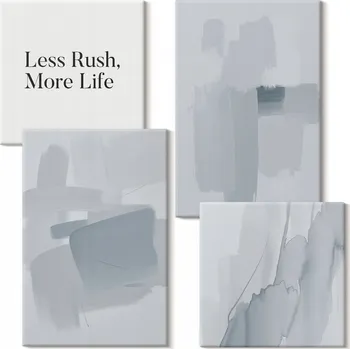 Obraz Vícedílný Obraz Na Plátně Abstraktní akvarelové kompozice 4 díly