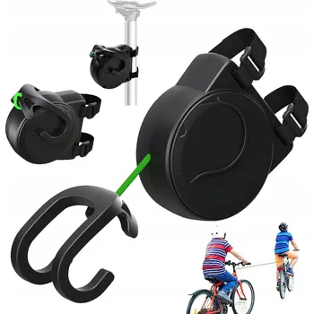 Tažné lano TAŽNÉ LANO NA KOLO 25M ELASTICKÉ S DVOJITÝM HÁKEM NOSNOST 200KG