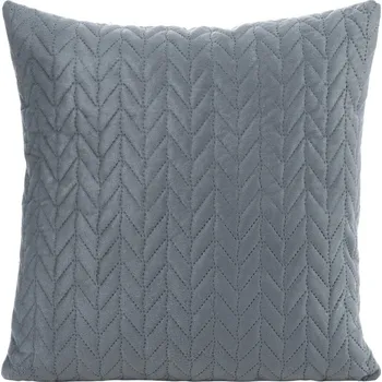 Obraz Dekorační povlak na polštář LUIZ4 40x40 Eurofirany grafitový, prošívaná do vzoru rybí kosti