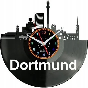 Hodiny Dortmund Nástěnné Hodiny Vinylová Deska Moderní Dekorativní Uro