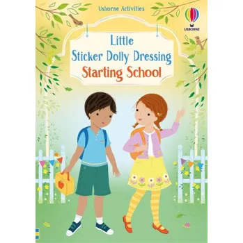 První čtění Little Sticker Dolly Dressing Starting School – Lizzie Mackay (EN)