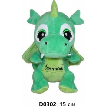 plyšák Plyšová Hračka Drak dinosaurus Krakov zelený - 19 Cm