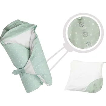 Dětská deka Eva Kiedroňová Povlak - Dráček - Vintage lipová zeleň