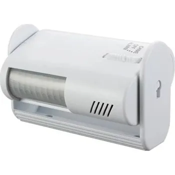 Sada domovního alarmu Hütermann Přenosný PIR dveřní alarm a signalizační gong s čidlem pohybu - hlásič návštěv HT43