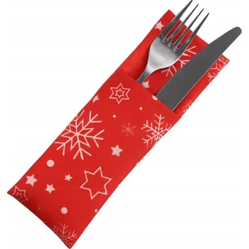 Příbor Vánoční obal na příbory VIDLIČKA STROMEČEK SVÁTKY POUZDRO NA PŘÍBORY 1 ks
