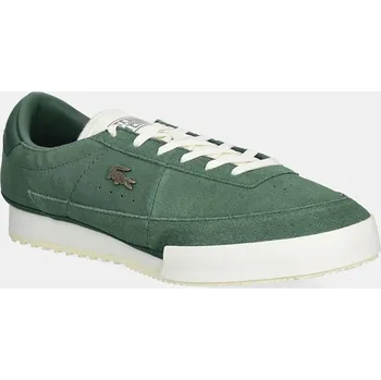 Pánské tenisky Semišové tenisky Lacoste AURA pánské, zelená barva, 50SMA0155 77X, EUR 45