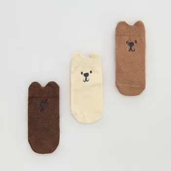 Dětská móda Reserved - Ponožky s bavlnou 3&nbsp;pack - krémová - 867GX-01X - 867GX-01X-K10