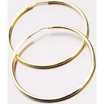 Dámské náušnice stříbro 925 zlacené hladké kruhy E1903450-1234-SLX