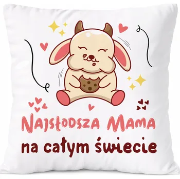 Polštář Polštář Pro Babičku jako Dárek s potiskem Fotografie Bílý PoliDraw