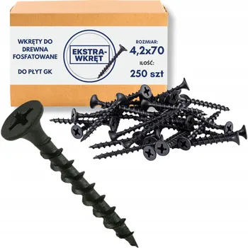 Vrták Vruty do dřeva Wkręt-Met 4,2 x 70 mm 250 ks