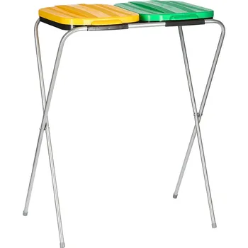 Odpadkový koš Stojan a stojan na pytle na třídění ocel pozinkovaný Primpol 240 l vícebarevný