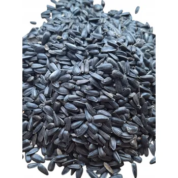 Krmivo pro ptáka Černá slunečnice neloupaná zrna pro papoušky krmivo zimní +