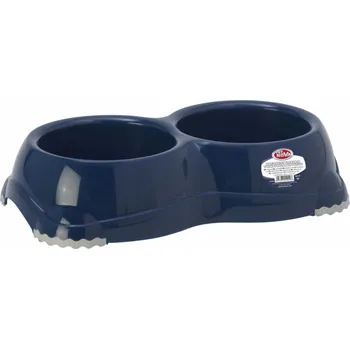 Miska pro psa Sada dvou plastových misek Pet Nova modrá 0,33 l
