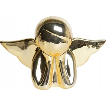 Obraz KRÁSNÁ FIGURKA ANDĚL ZLATÝ S KŘÍDLY MAXI 30CM