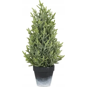 Vánoční dekorace Ozdobený zasněžený vánoční stromeček 50 cm VILLA ITALIA