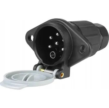 Elektrická zásuvka Zásuvka přívěsu 7 PIN, 24V, typ S, plastová