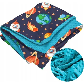 Prostěradlo Oboustranný přehoz 120x200 BAVLNA + Minky fleece Šneci