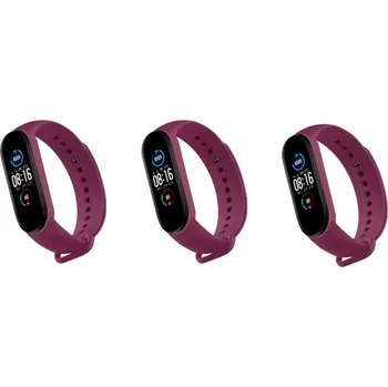 Řemínek na hodinky 3x Řemínek pro Xiaomi Mi Band 3 4 Náhradní řemínek Fialový Kena Top Barva