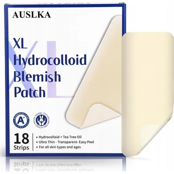 Léčba akné AUSLKA Velké náplasti na pupínky XL 18ks hydrokoloidní, samolepicí