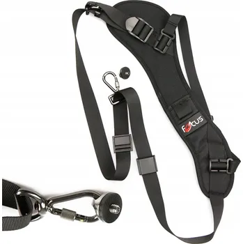 Popruh k fotoaparátu a kameře Popruh k fotoaparátu nylonový černý