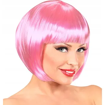 Karnevalová paruka Widmann paruka krátké vlasy růžová s ofinou