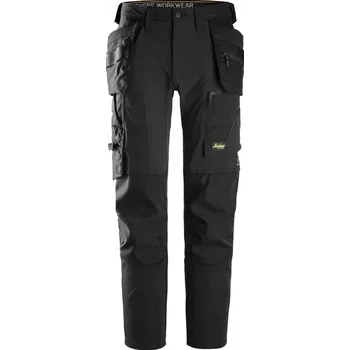 Pánské kalhoty Pánské pracovní kalhoty Snickers, strečové kalhoty s kapsami 6218, černé, velikost 156