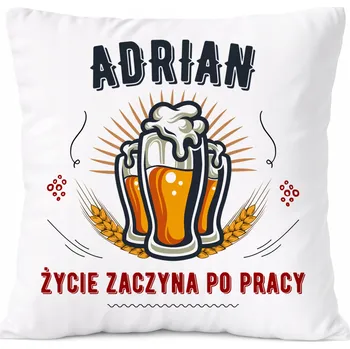 Polštář Polštář pro Fabiana jako Dárek s potiskem bílý PoliDraw