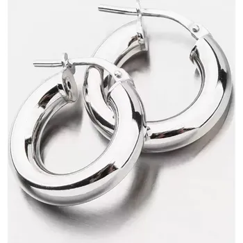 Náušnice Dámské náušnice stříbro 925 masivní kruhy ze stříbra E1400029-1234-SLX