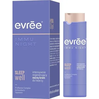 Pleťový krém Omlazující a modelační krém na obličej Evree Immu Night Sleep Well na noc 45 ml