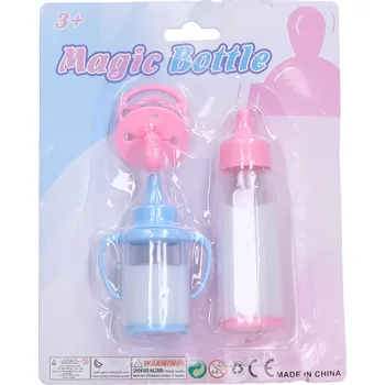 Panenka Mikro trading Lahvička s mlékem - 2 ks a dudlík pro miminka